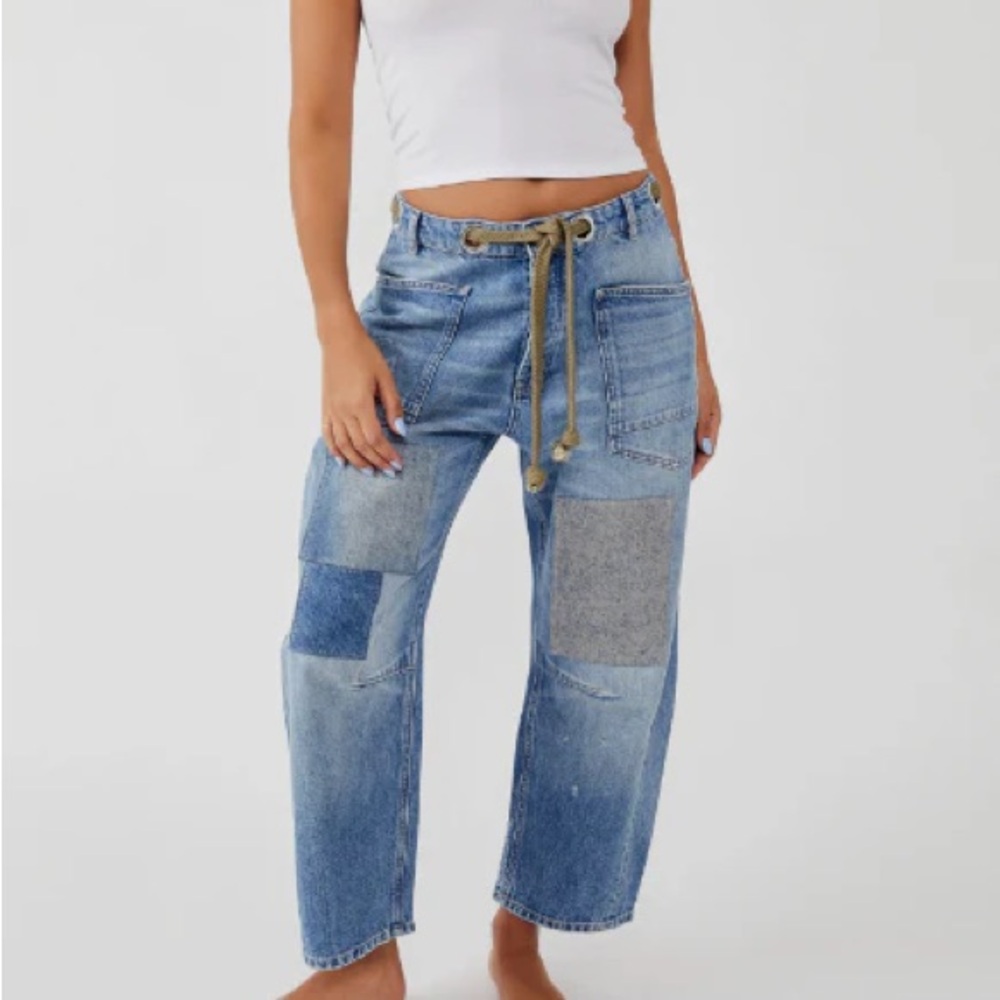 Free people Moxie pull-on barrel Jean